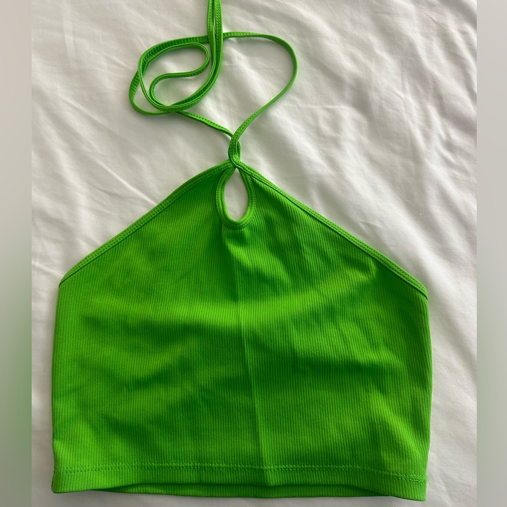 Zara halter tie top